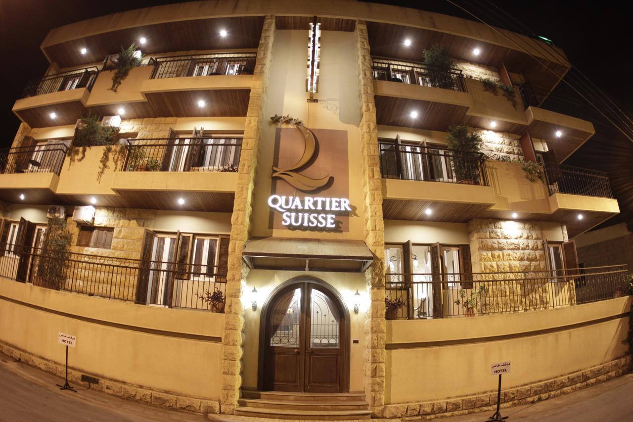 Quartier Suisse Hotel Brummana Bagian luar foto